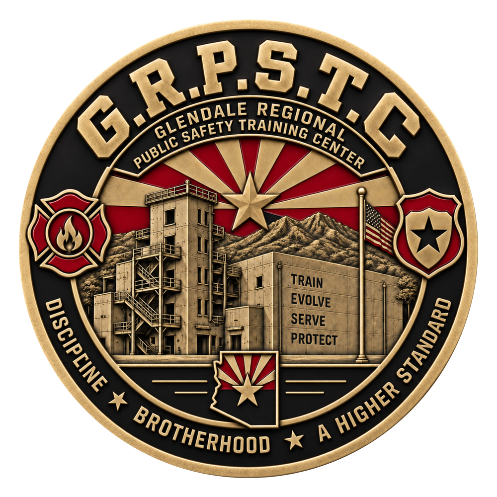 A circular commemorative coin or medallion featuring the text 'G.R.