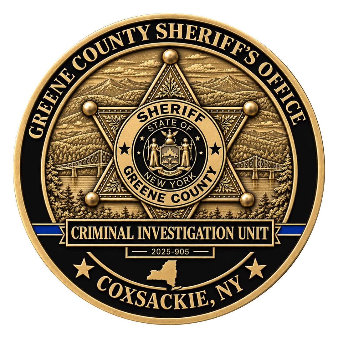 Greene County Sheriff’s Investigation Unit Office Challenge Coin