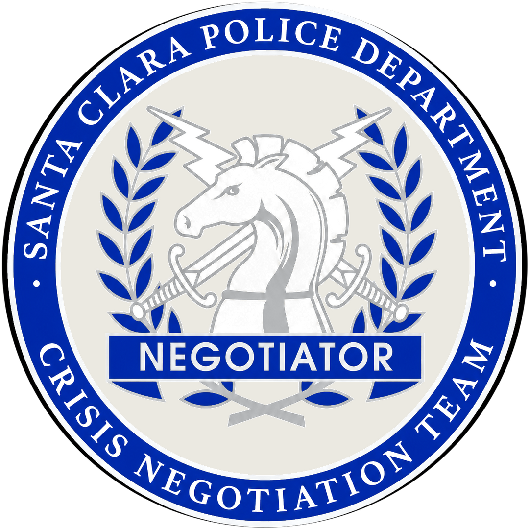 Santa Clara PD - CNT Pin (Silver)